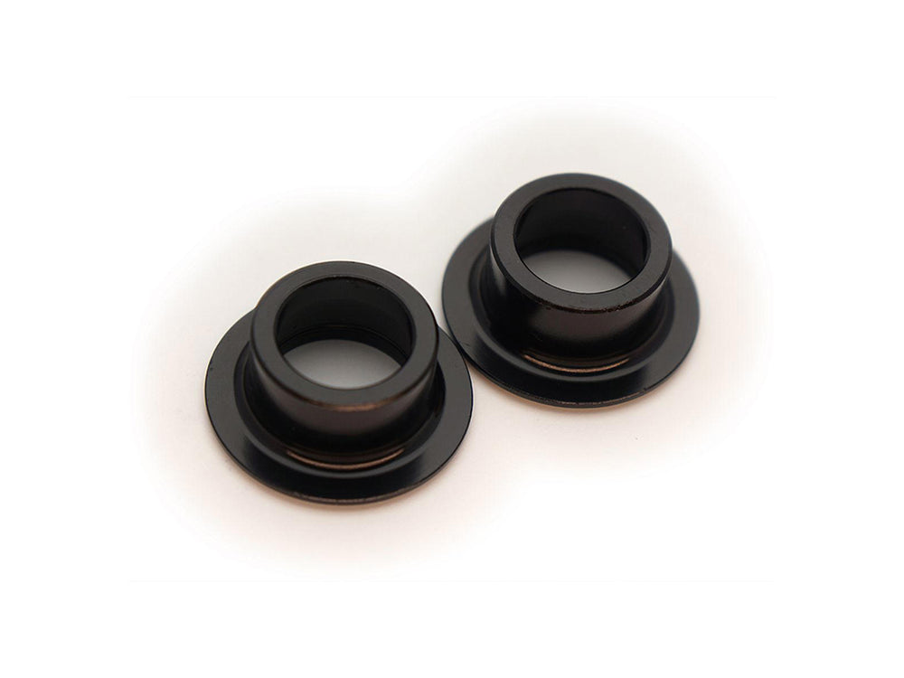 Billede af Crankbrothers Endcaps til forhjul, 15 mm, der viser produktet i detalje med fokus på dets design og funktionalitet.