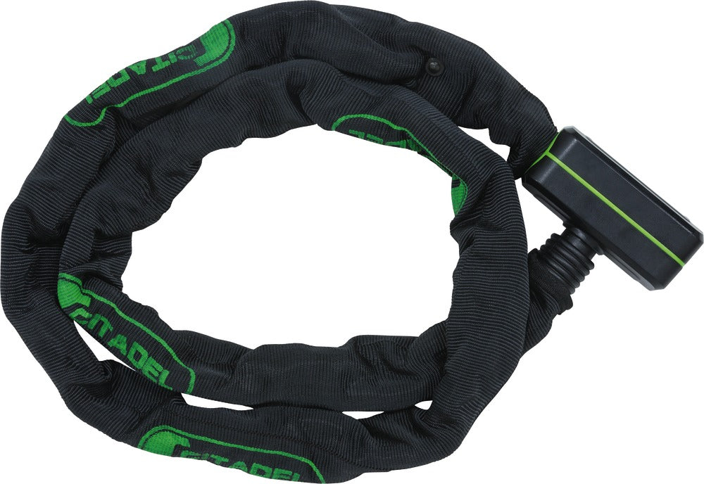 Abus Kædelås Citadel 10mm/140cm - en robust, sort kædelås med høj sikkerhed, ideel til at sikre cykler og andre genstande.
