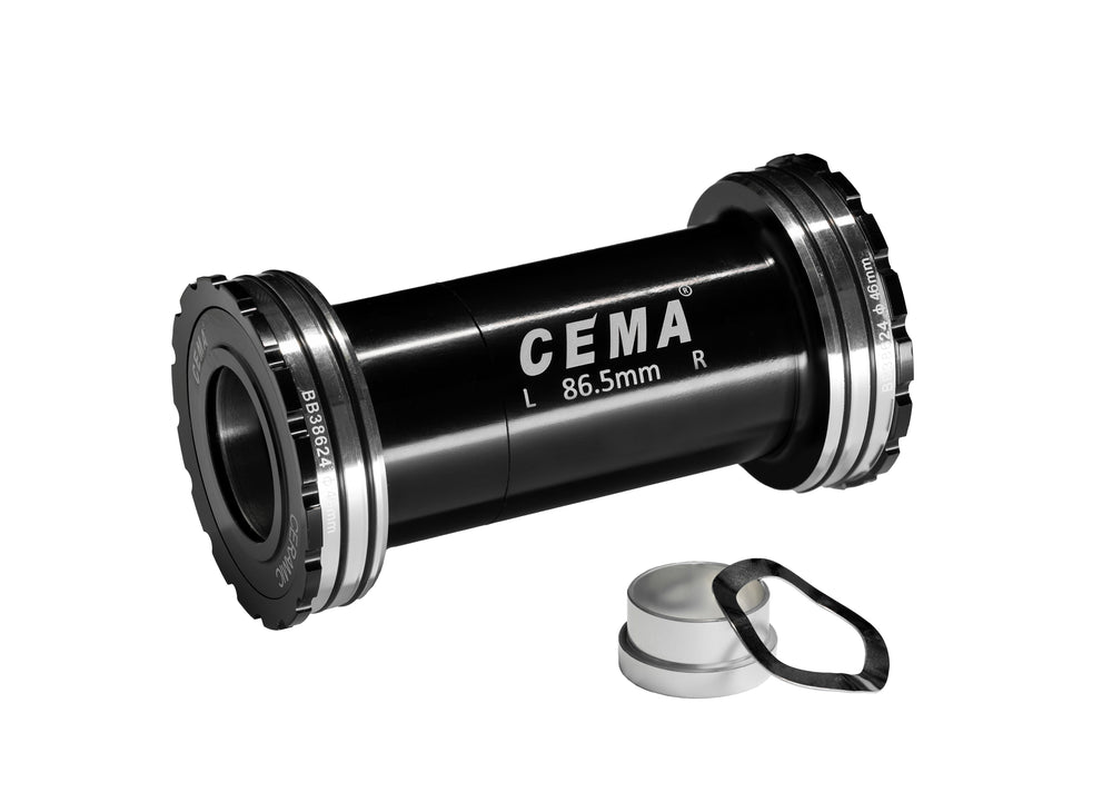Cema Krankboks BB386, Ø24-22 spindel Sram GXP., Diameter 46mm. keramiske lejer. Rammebredde: 86,5 mm.