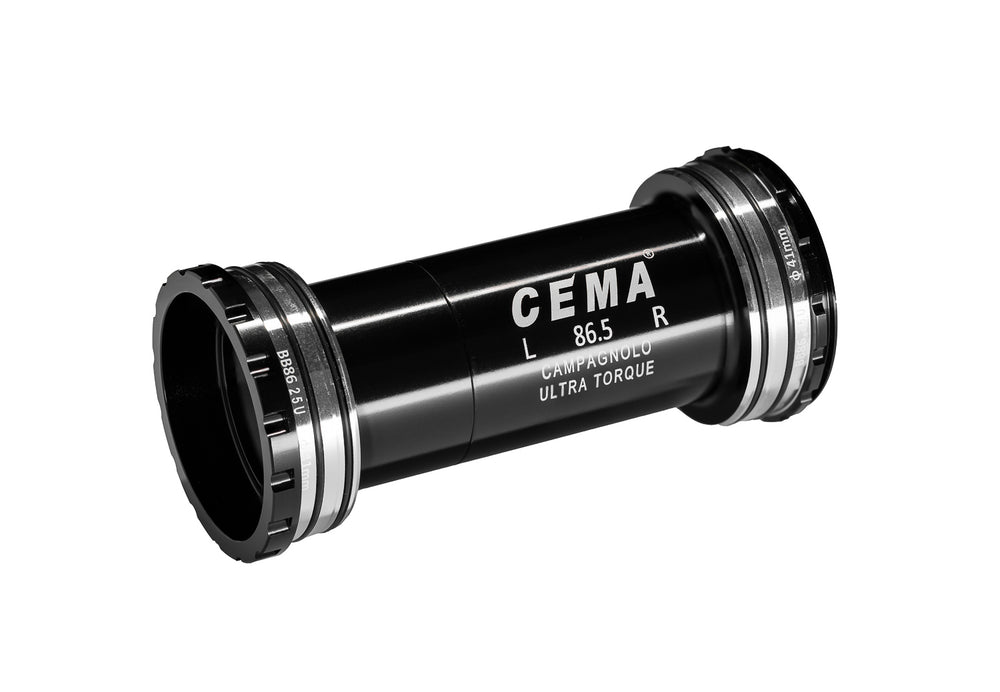 Cema Krankboks BB86/BB92, Ø25 spindel Campagnolo UT. Diameter 41 mm. Keramiske lejer. Rammebredde: 86,5 mm.