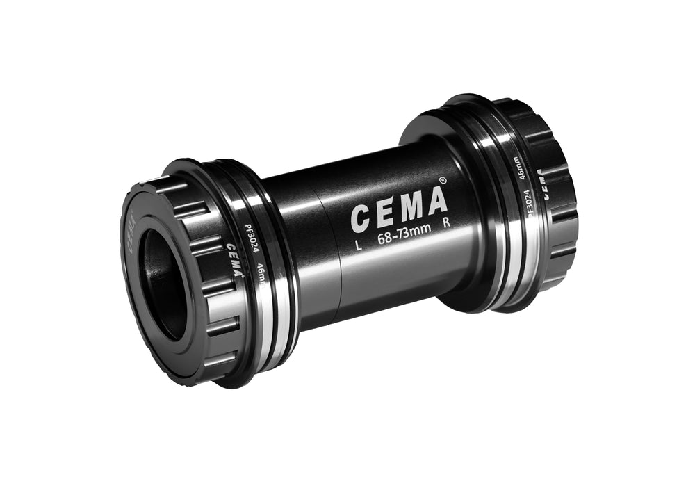 Cema Krankboks Pressfit PF30 Ø24 spindel. Shimano. Diameter 46 mm. Lejer i rustfrit stål. Rammebredde: 68 & 73 mm.