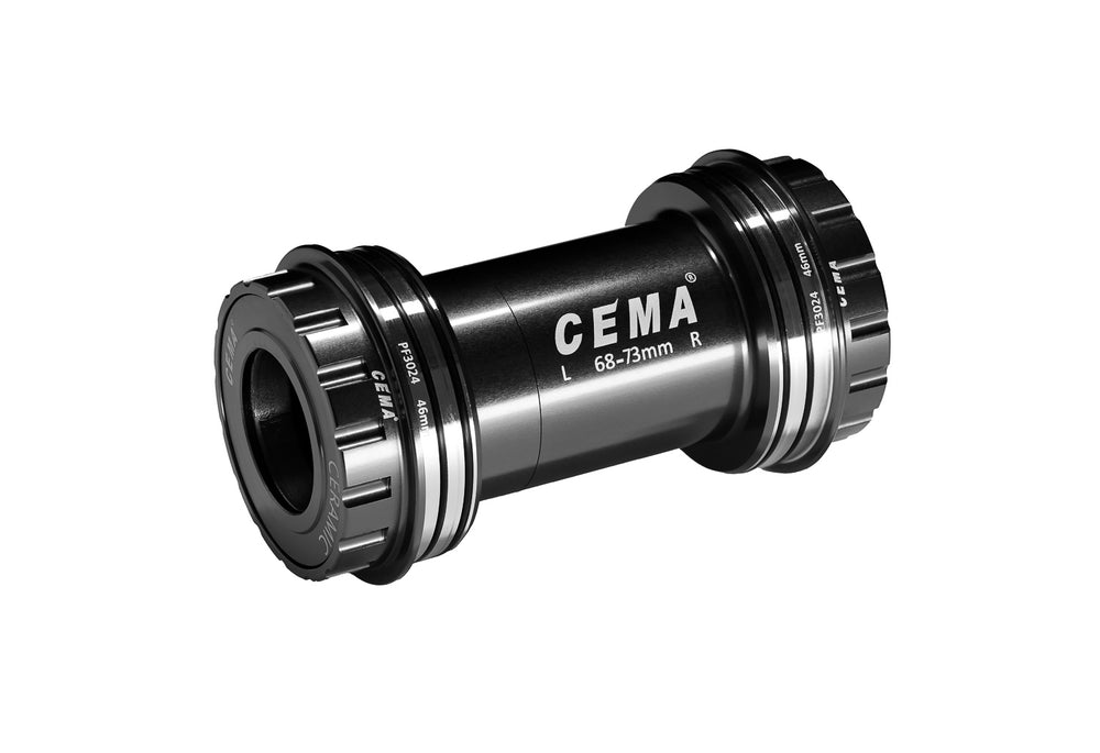 Cema Krankboks Pressfit PF30 Ø24 spindel. Shimano. Diameter 46 mm.. Keramiske lejer. Rammebredde: 68 & 73 mm.