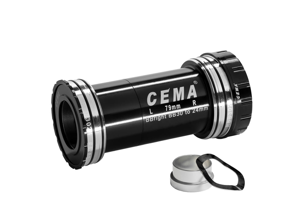 Cema Krankboks BBRIGHT42 Ø24 spindel. Shimano. Diameter 42 mm. lejer i rustfrit stål. Rammebredde: 79 mm.