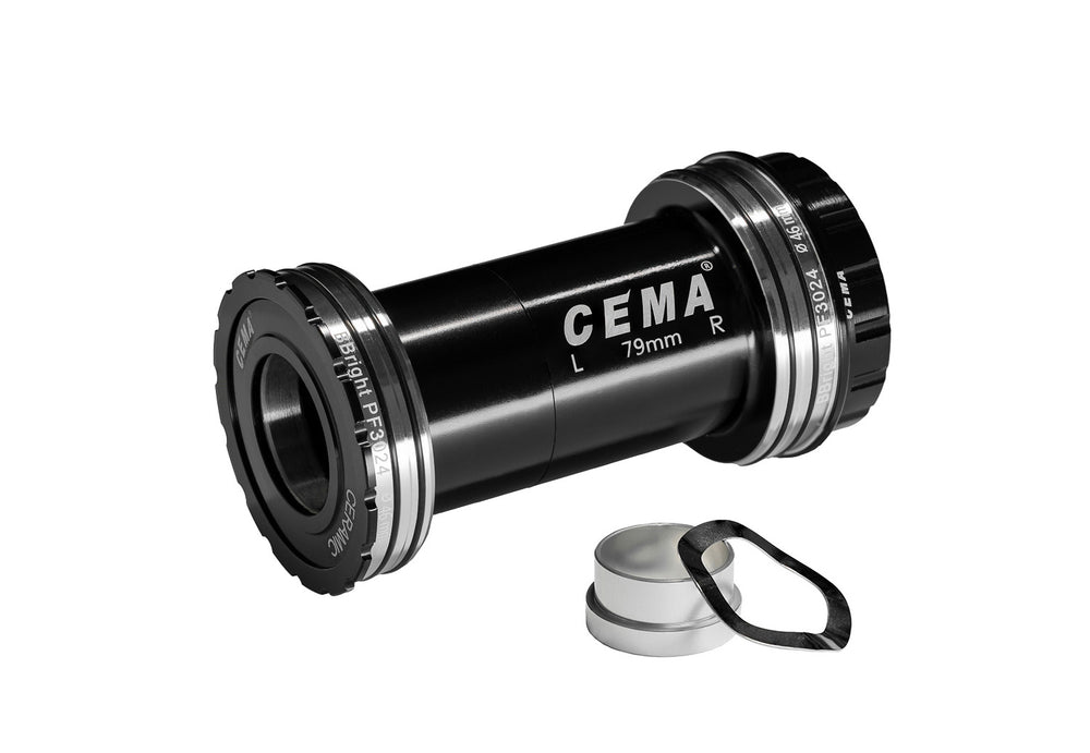 Cema Krankboks BBRIGHT46 Ø24-22 spindel. Sram GXP. Diameter 46 mm. Keramiske lejer. Rammebredde: 79 mm.