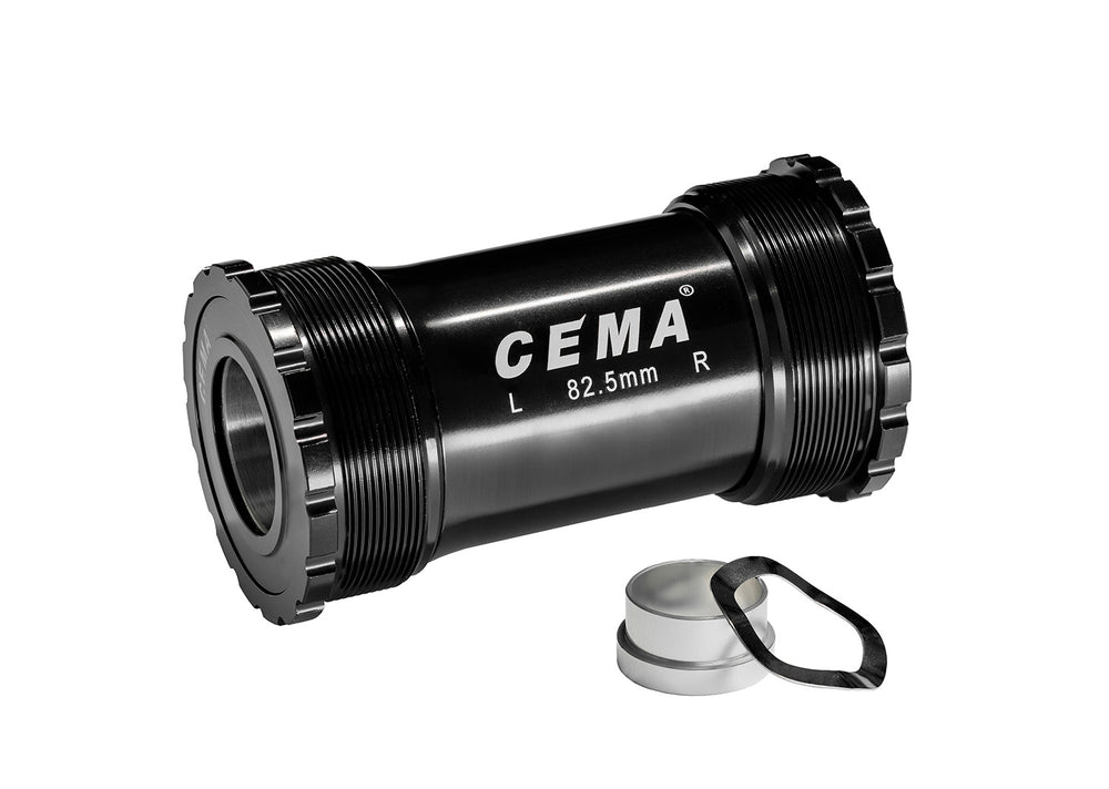 Cema Krankboks T45/Threadfit 82,5 Ø24-22 spindel. Sram GXP. Diameter T45, M45x1 Lejer i rustfrit stål. Rammebredde: 82,5 mm.