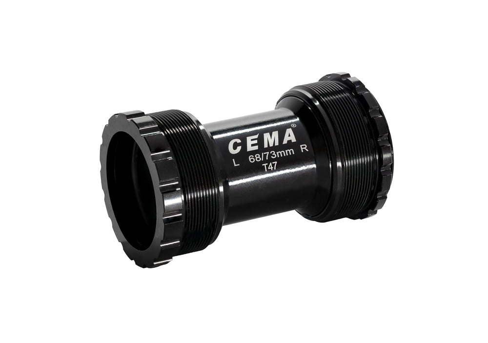 Cema Krankboks T47 Threaded Ø25 spindel. Campagnolo UT. Diameter T47, M47x1. Keramiske lejer. Rammebredde: 68 mm.