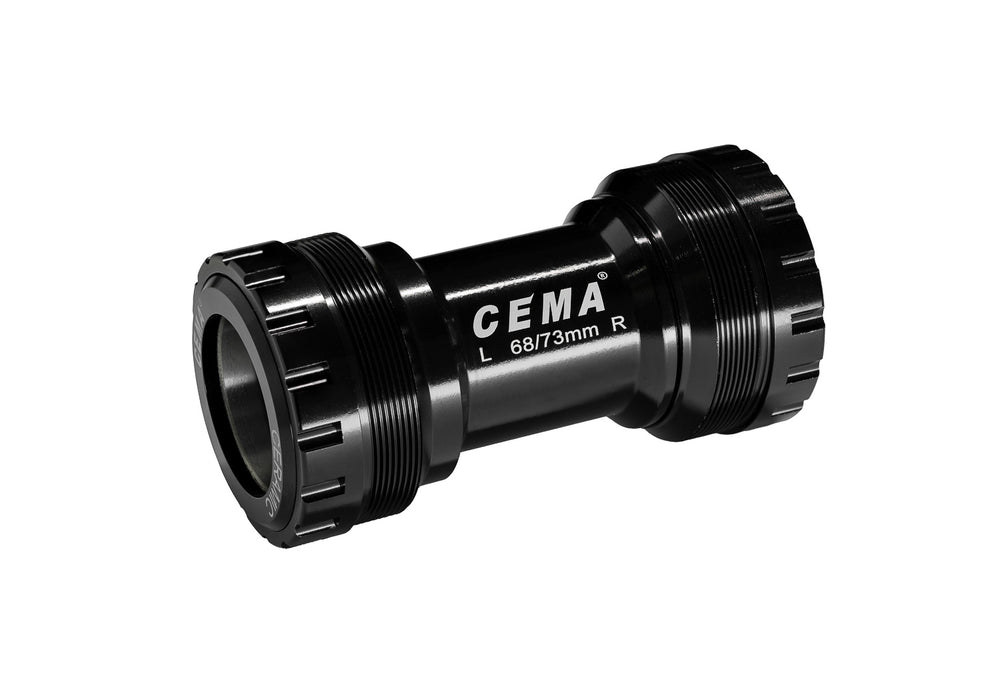 Cema Krankboks T47 Threaded Ø28,99 spindel. Sram DUB. Diameter T47, M47x1 Keramiske lejer. Rammebredde: 68 & 73 mm.
