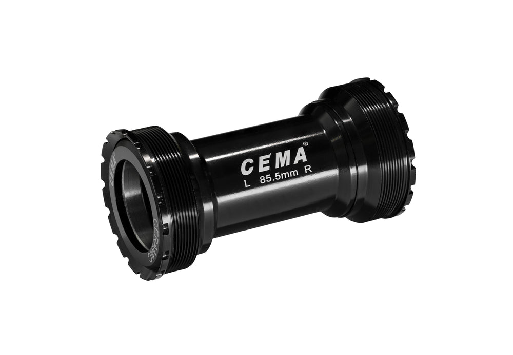 Cema Krankboks T47 TREK. Threaded Ø30-28 spindel. Praxis. Diameter T47, M47x1. Keramiske lejer. Rammebredde: 85,5 mm.
