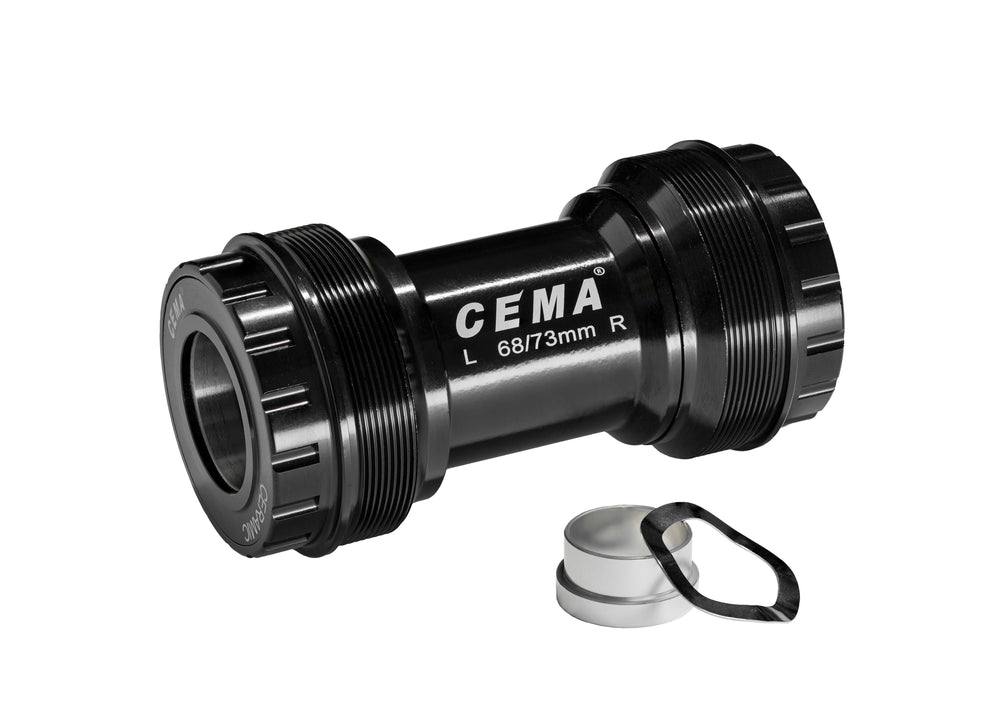 Cema Krankboks T47/BB30 Threaded Ø30 spindel. FSA, ROTOR, Diameter T47, M47x1 keramiske lejer, 68/73 mm.