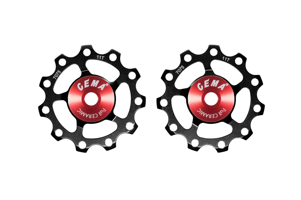 Kædeførerhjul Cema Aluminium Sort 11T Shim/Sram 9/10/11 Full Ceramic SRC-JW-B001-CF