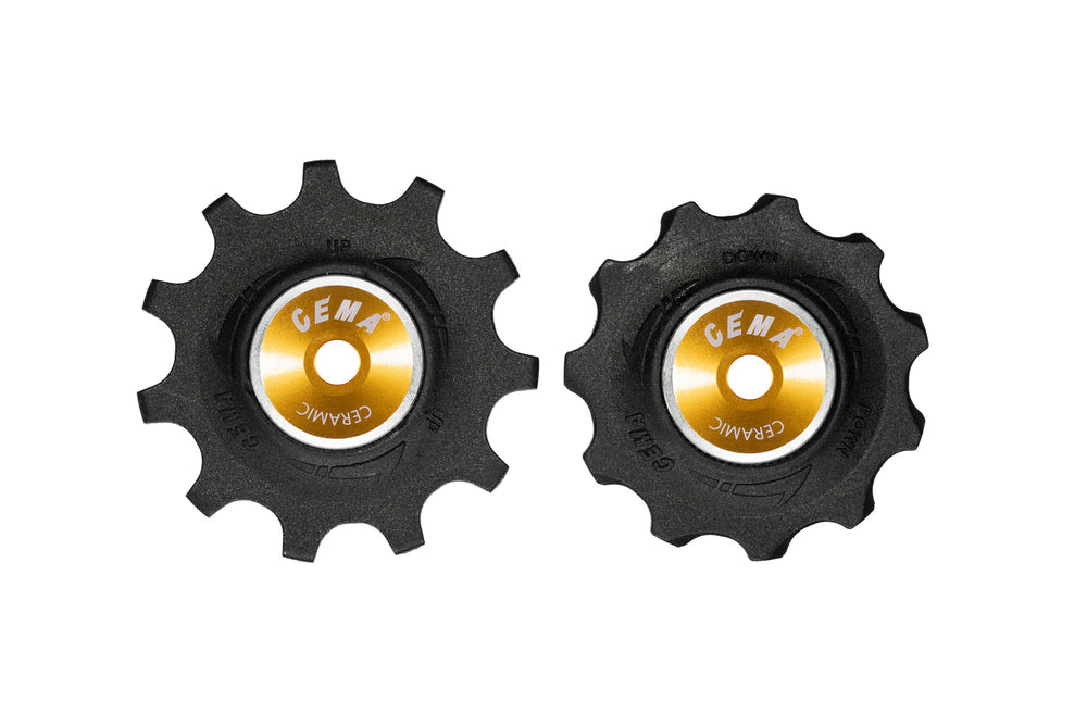 Kædeførerhjul Cema Plastic Sort 11T Shim/Sram/Camp 9/10/11 Ceramic SRC-JW-PR01