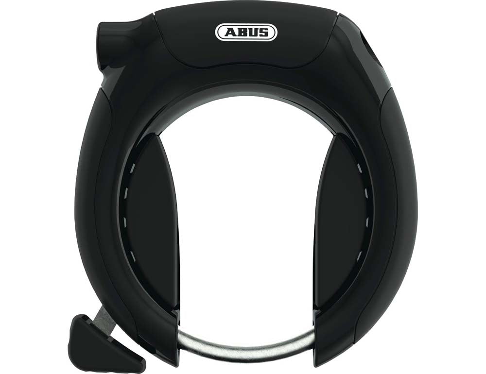 Cykellås Ringl S 5955 Pro Shield X Plus VFok monteret på en cykel, robust og sikker lås til beskyttelse mod tyveri.