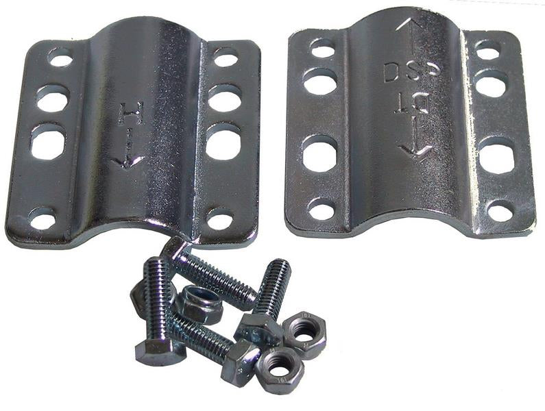 Beslag til Bulldog barnestol, standard 32mm, med metal og plastkomponenter, der sikrer stabilitet og sikkerhed for børn.