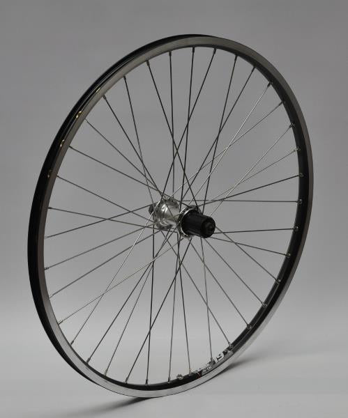 Sort baghjul 26x1,75 Zac19 QR til cykler med 8/9/10 gear kassette.