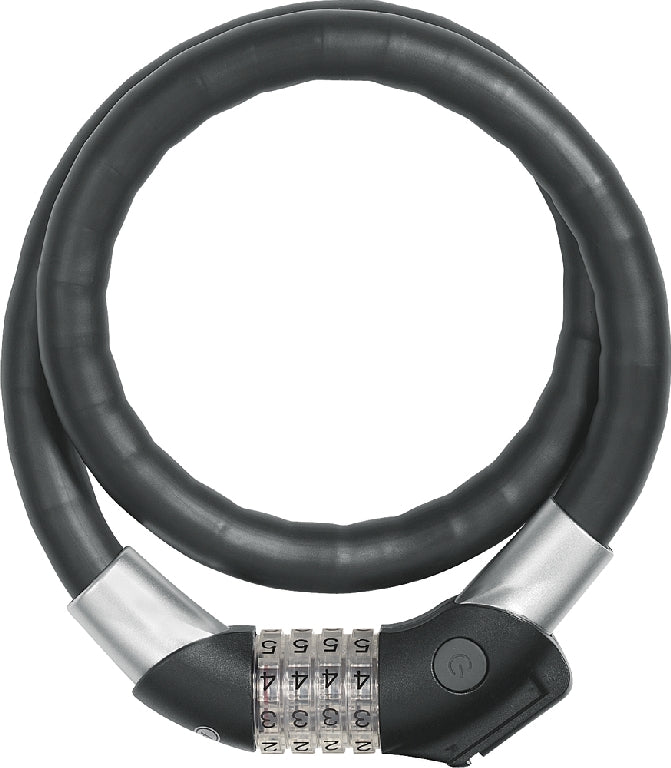 ABUS Steel-O-Flex 1460 Raydo Pro: Cykellås med fleksibel stålkæde og kombinationslås, ideel til sikker opbevaring af cykler.