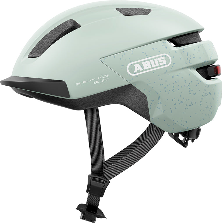 Cykelhjelm Purl Y Ace i mintgrøn farve, elegant design med ventilationshuller, perfekt til sikker cykling.