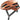 Cykelhjelm Abus PowerDome Goldfish Orange - En orange cykelhjelm med sort visir og ventilationshuller.