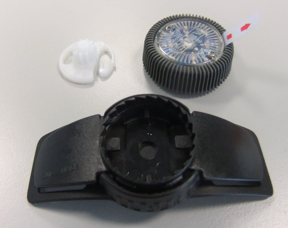 Nakkepude Zoomlite med LED, sort nakkepude med indbygget LED-lys, perfekt til cykelture i mørke.