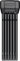 ABUS Bordo Big uGrip 5700 foldelås i sort, 100 cm, vises foldet ud med robust design og ABUS-logo.