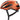 Billedet viser en Hjelm Wingback Goldfish Orange cykelhjelm i en lys orange farve med sorte ventilationshuller.