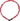 Rød Abus kædelås 4804 Combo Symbols med kombinationslås, liggende på en hvid baggrund.
