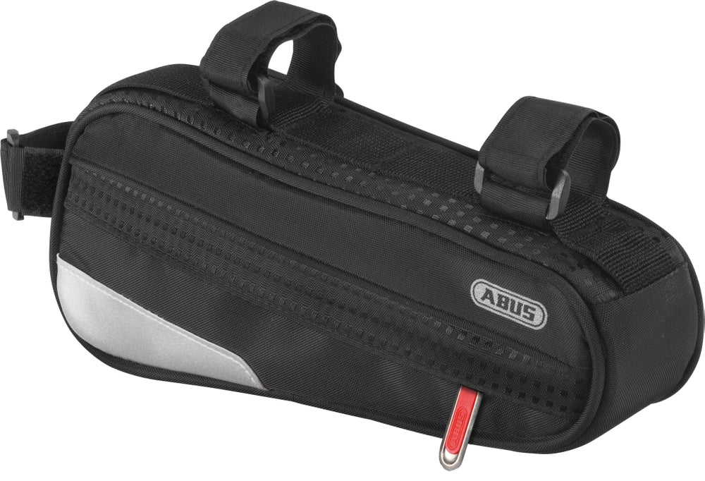 Steltaske Oryde ST 2200: Sort cykeltaske med reflekterende detaljer, perfekt til opbevaring på cykelture.
