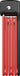 ABUS Bordo Lite 6055 SH 85 cm rød foldelås, foldelås i rød farve med ABUS logo, kompakt og let design.