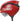 Cykelhjelm Abus GameChanger Tri Blaze Red: En rød cykelhjelm med aerodynamisk design og ventilationsåbninger.