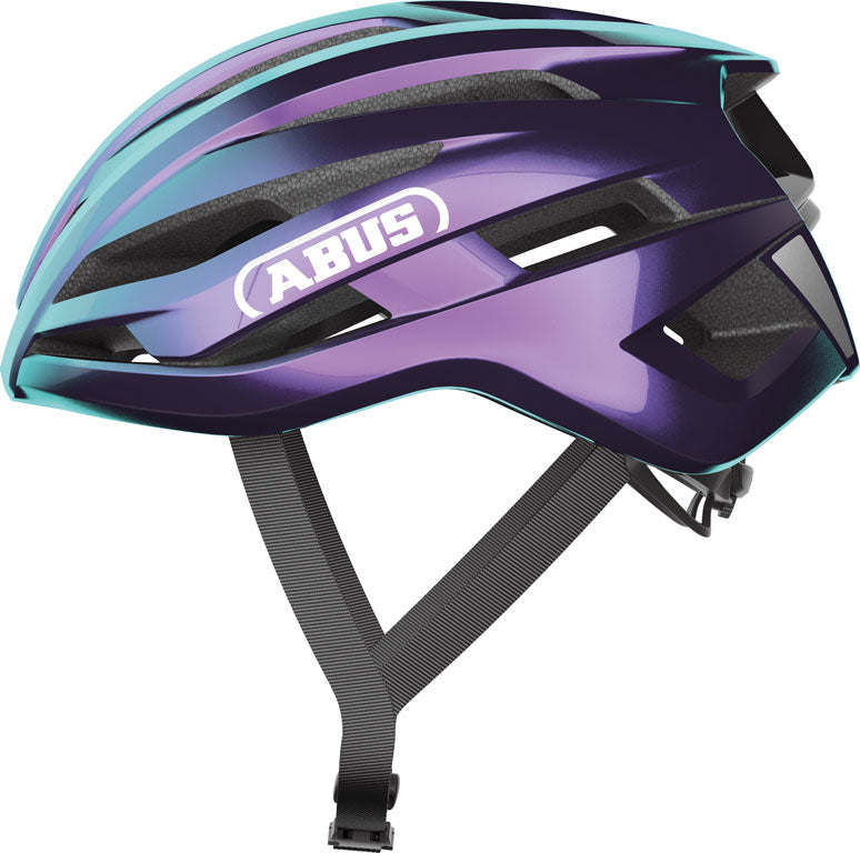 Billede af cykelhjelm, Hjelm Stormchaser Ace Flip Flop Purple, i lilla nuancer med aerodynamisk design.