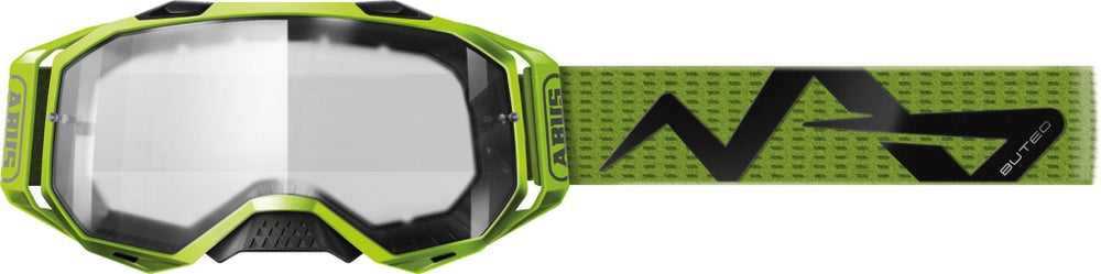 Buteo Goggles Neon Yellow: Cykelbriller i neon gul med sort stel, perfekt til cykling i solrigt vejr.