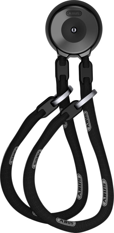 Billede af Vaeganker WCH 2 x 9KS 110 Loop Kæde X Plus, en robust cykelkæde med lås til sikker opbevaring.