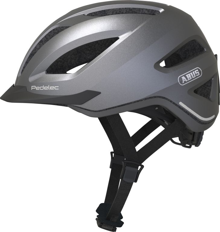 Cykelhjelm Abus Pedelec 1.1 Titan - Billede af en grå cykelhjelm fra Abus, model Pedelec 1.1 Titan.