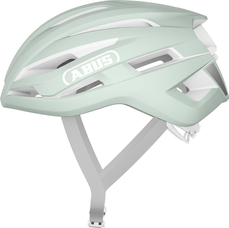 Cykelhjelm Hjelm Stormchaser Ace Pure Mint i mintgrøn farve med aerodynamisk design og ventilationshuller.