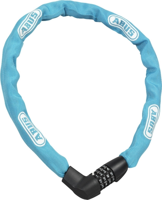 ABUS kædelås 1385 Tresor med kode, blå - Billede af en blå ABUS kædelås 1385 Tresor med kode, robust og sikker.