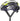 Produktbillede af Abus Airbreaker Movistar Team hjelm, viser en aerodynamisk, blå og hvid cykelhjelm med ventilationshuller.