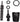 ROCKSHOX Spare part Knob Kit For Reverb