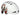 Cykelhjelm Lazer Street Skull i hvid med sort skull-design, størrelse 59-61 cm.