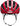 Rød Aventor Racing elbil set fra fronten, med aerodynamisk design og aggressive linjer.