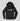 UNIOR Sweatshirt Hoody Black Size XXL