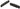 Bike Attitude Road bremsegummi par 55mm carbon sort