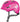Abus Smiley 3.0 Pink Butterfly cykelhjelm med lyserøde sommerfugle på en lyserød baggrund.