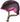 Cykelhjelm Abus Smiley 3.0 ACE LED Royal Purple, en lilla cykelhjelm med LED-lys og justerbar rem.