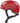 Rød skinnende cykelhjelm til børn, "Hjelm Skurb Kid Shiny Red", med justerbar rem og ventilationshuller.