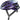 Cykelhjelm Abus PowerDome Flip-Flop Purple: En lilla cykelhjelm med moderne design og ventilationshuller.